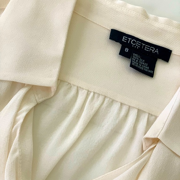 Etcetera Blouse - Color: Ivory - Size 8 - Picture 2 of 10